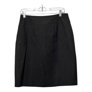 Worthington Black Pencil Skirt Size 10 Back Zip Career Business‎ Casual Stretch
